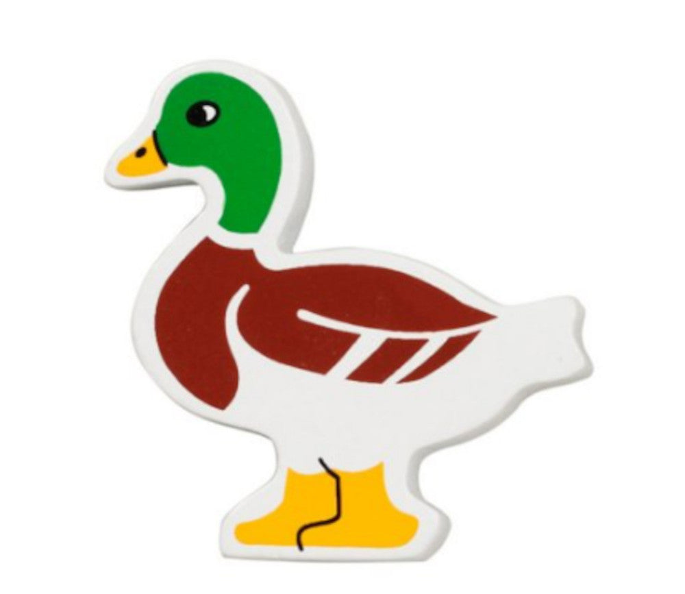 Figurine Canard Colvert en Bois Lanka Kade CoinCaillerie