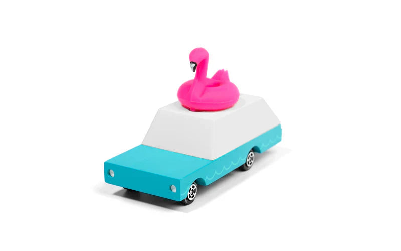 Dřevěné auto Candycar World - Pink Flamingo