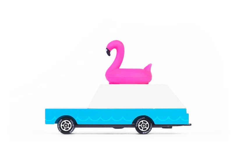 Dřevěné auto Candycar World - Pink Flamingo