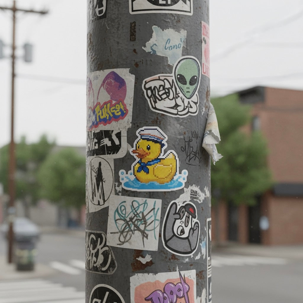 Sticker Пате Pixel Marin