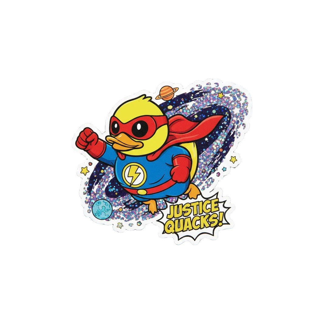 Sticker Пате Super-Héros – “Justice Quacks!”