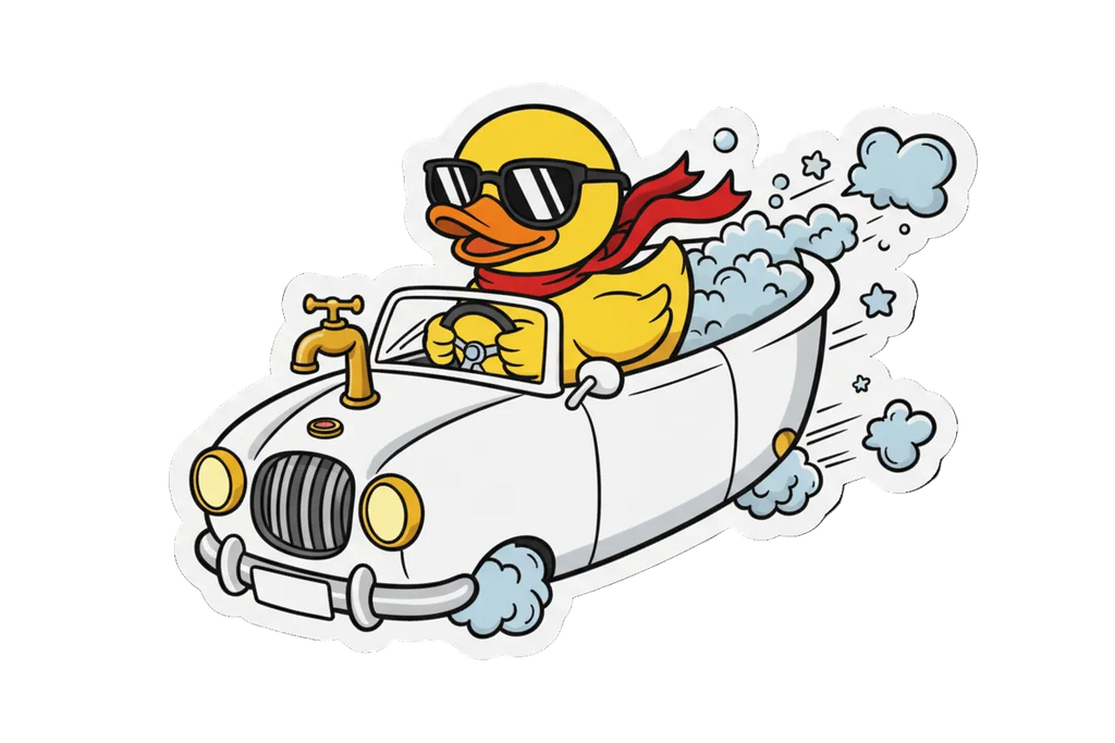 Sticker Autocollant Пате Cabriolet – Cool Duck Driver