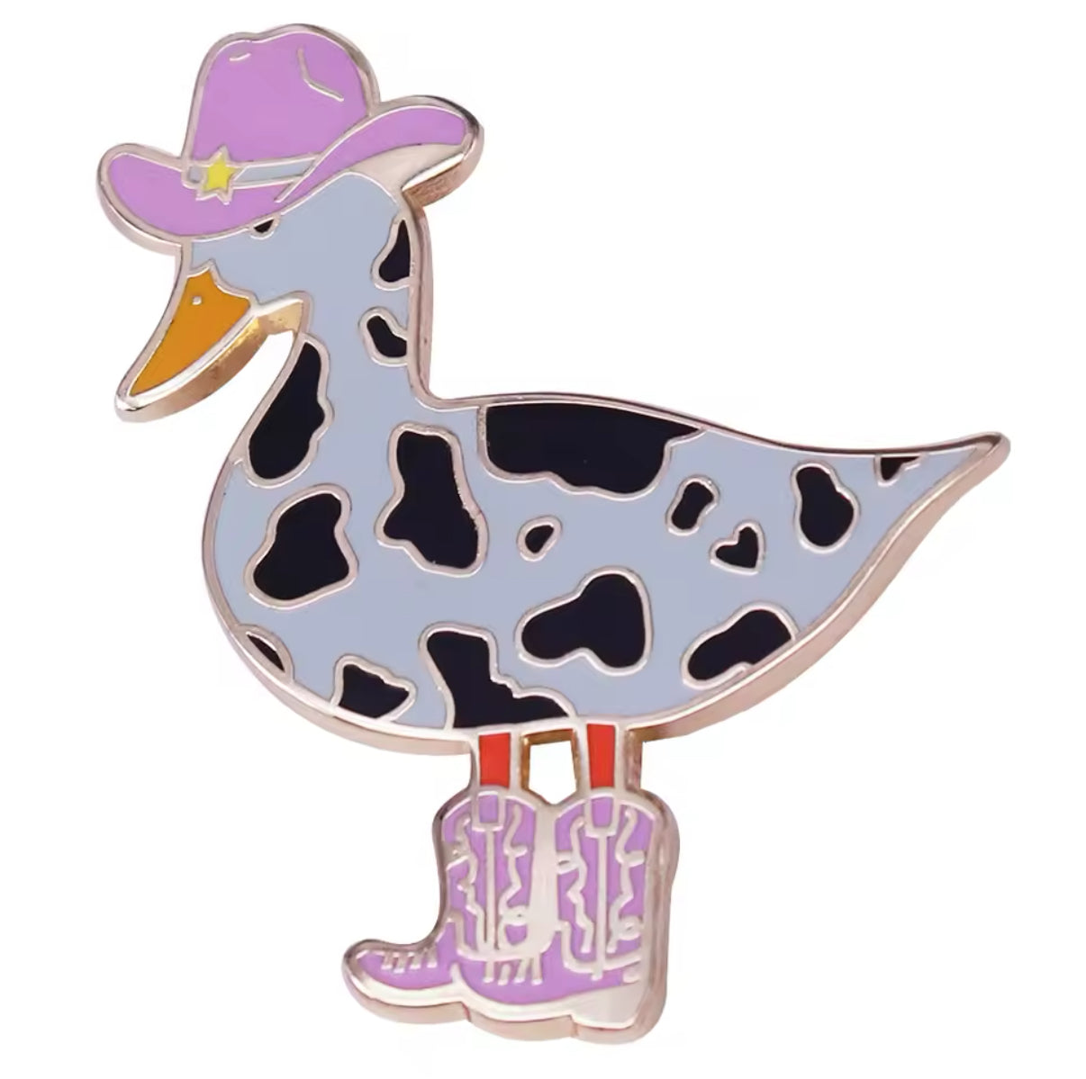Cowgirl Duck pin