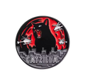 Pin's Chat "Catzilla"
