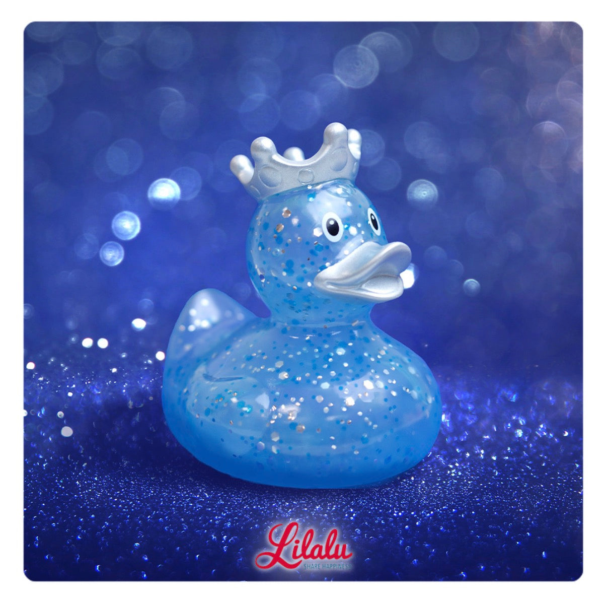 Blue Duck Glitter Crown