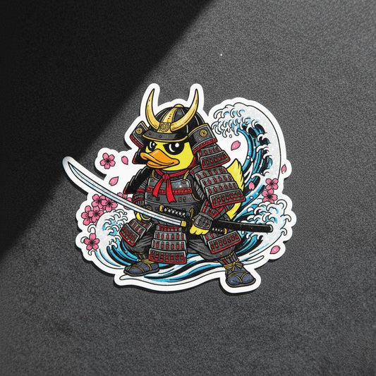 Samurai Duck Sticker – Honor &amp; Courage