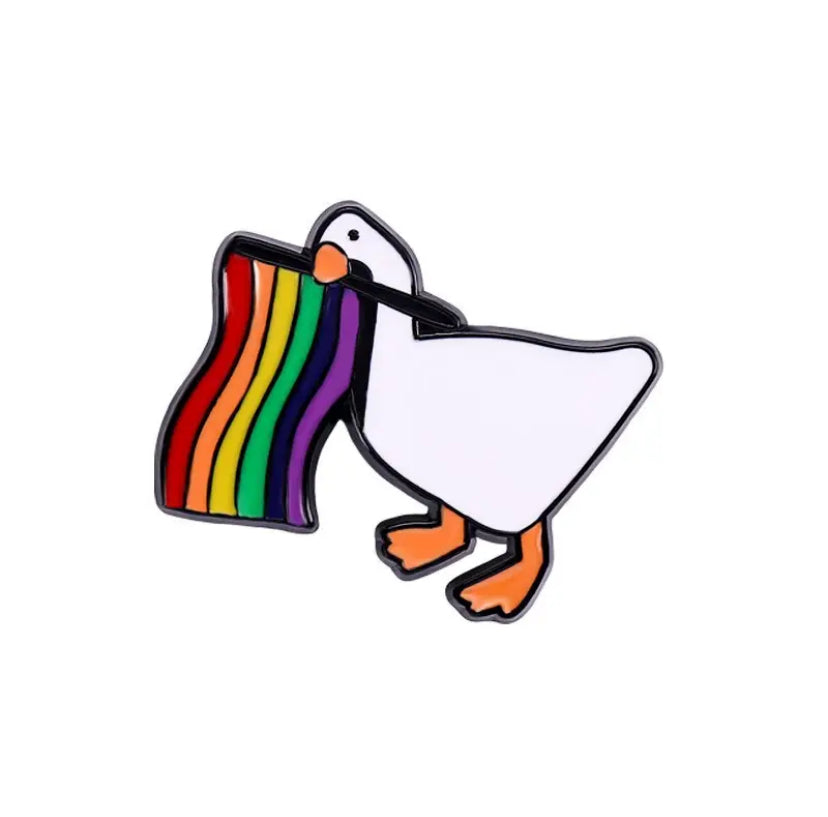 Pins Canard Drapeau LGBT Canard de Bain CoinCaillerie