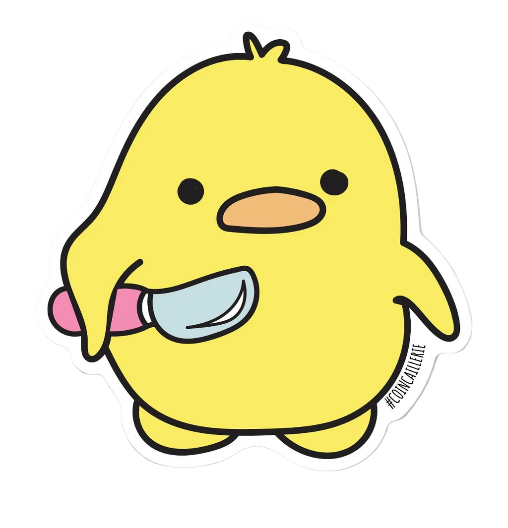 Sticker Canard avec Couteau