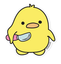 Sticker Canard avec Couteau