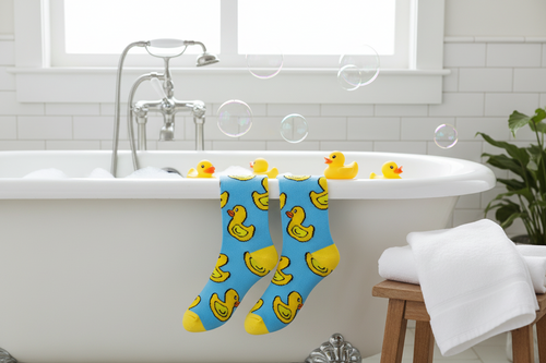 Calcetines de pato amarillo