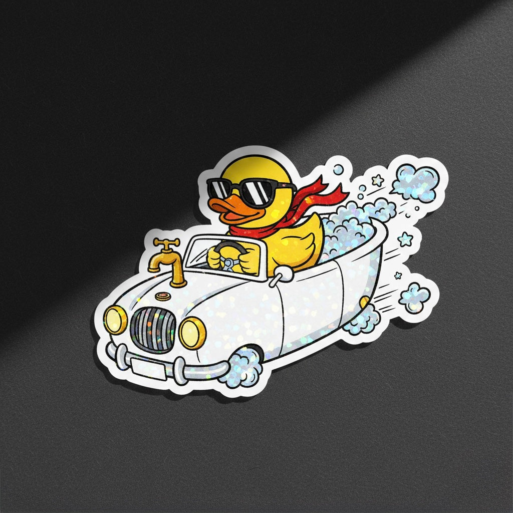 Sticker Autocollant Пате Cabriolet – Cool Duck Driver