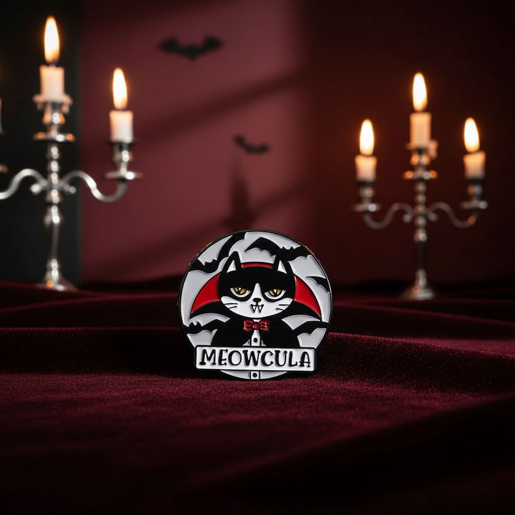 Meowcula Cat Pin