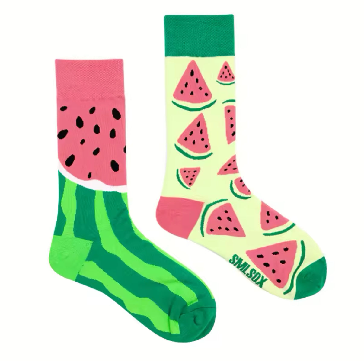 chaussettes depareillees pasteque sml sox 768659590818