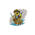 Sticker Autocollant Пате Pirate – Trésor & Aventure
