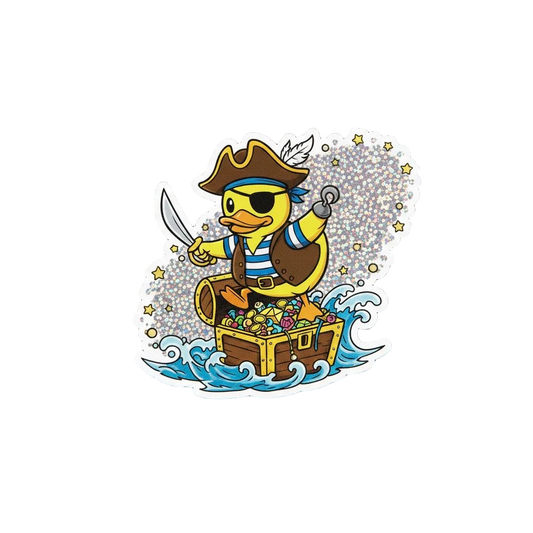 Pirate Duck Sticker – Treasure &amp; Adventure