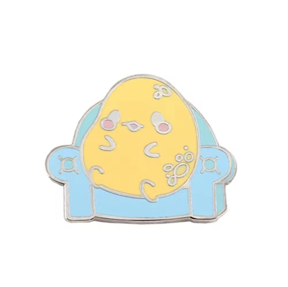 Photo produit - Pin's Canard Jaune dans son Fauteuil