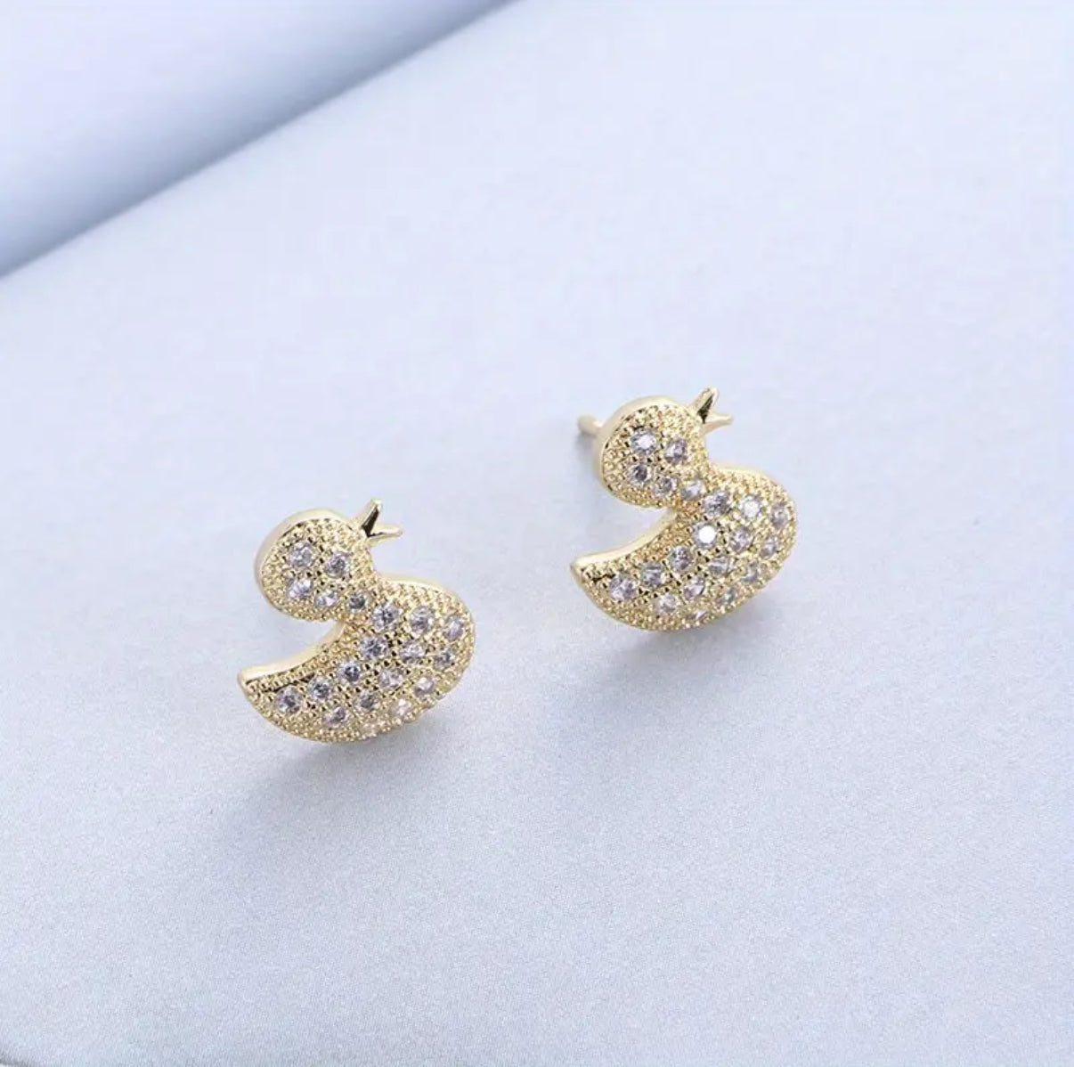 ensemble assorti collier avec pendentif et boucles d oreilles canard 