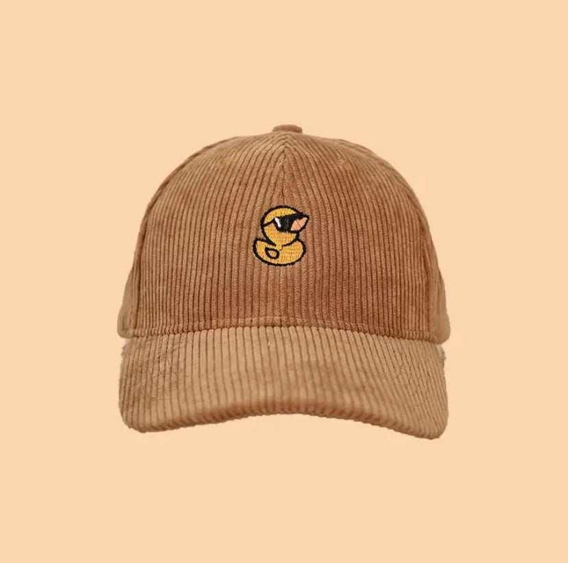casquette canard jaune lunettes de soleil 
