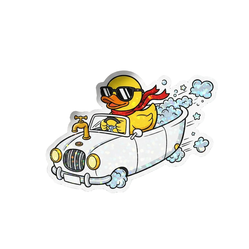 Sticker Autocollant Пате Cabriolet – Cool Duck Driver