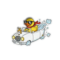 Sticker Autocollant Пате Cabriolet – Cool Duck Driver