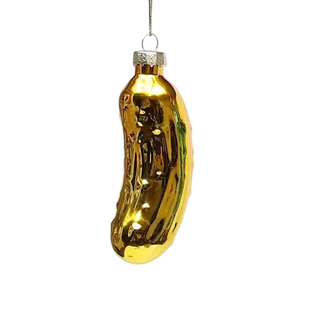 Boule de Noël Cornichon златисто