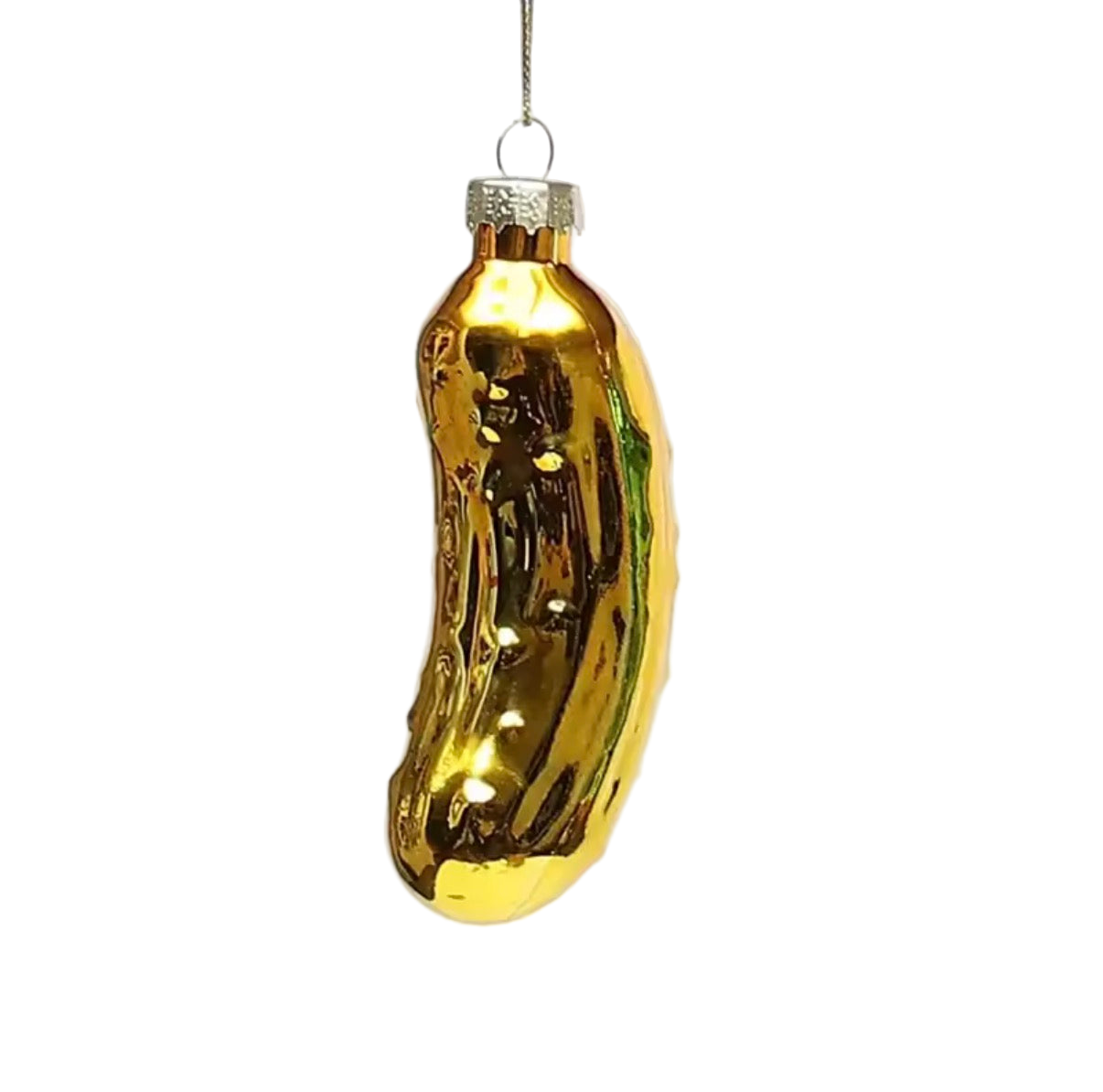 Boule de Noël Cornichon Doré