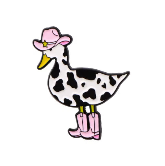 Cowgirl Duck pin