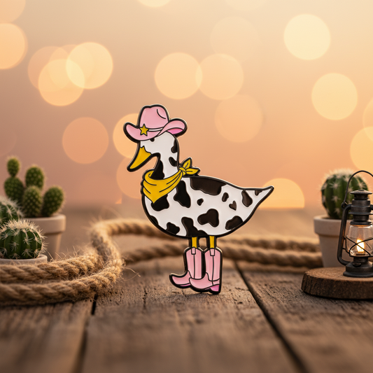 Cowgirl Duck pin