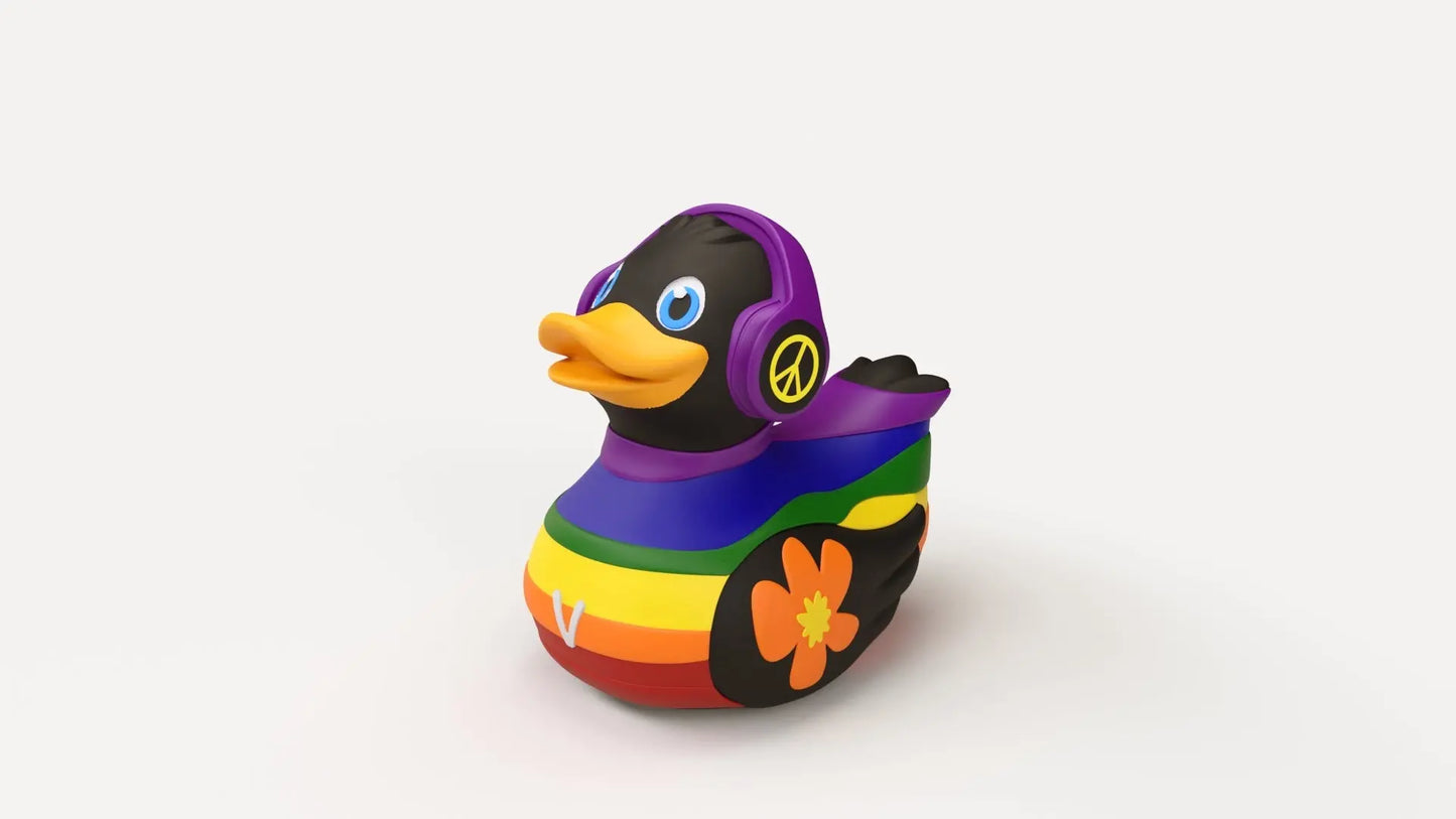 Canard Love is Love Noir Ducklin CoinCaillerie