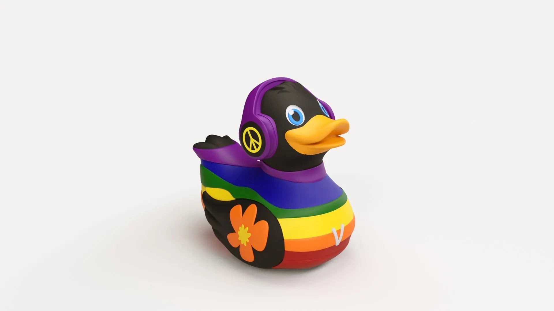 Canard Love is Love Noir Ducklin CoinCaillerie