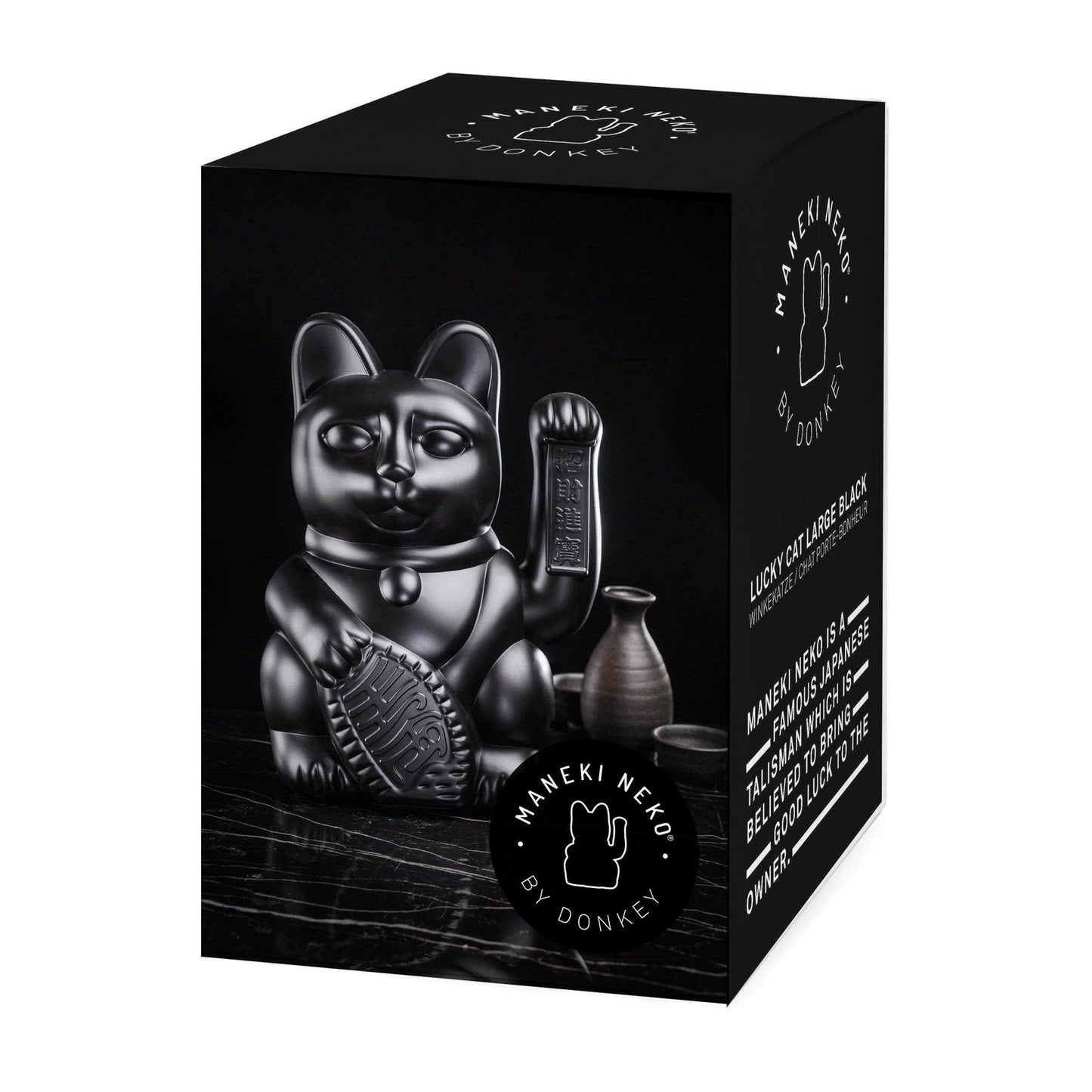 Grande Gato Afortunado Negro - el Gato Afortunado