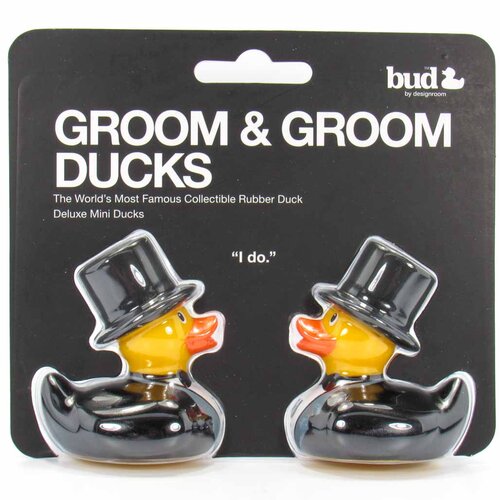 Mini Canard Groom & Groom Bud Duck CoinCaillerie