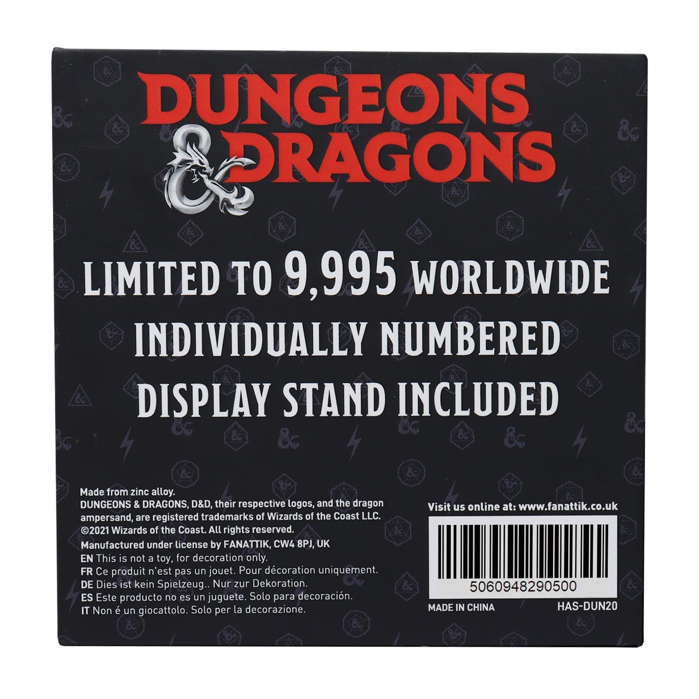 Médaillon collector Dungeons & Dragons - Ampersand