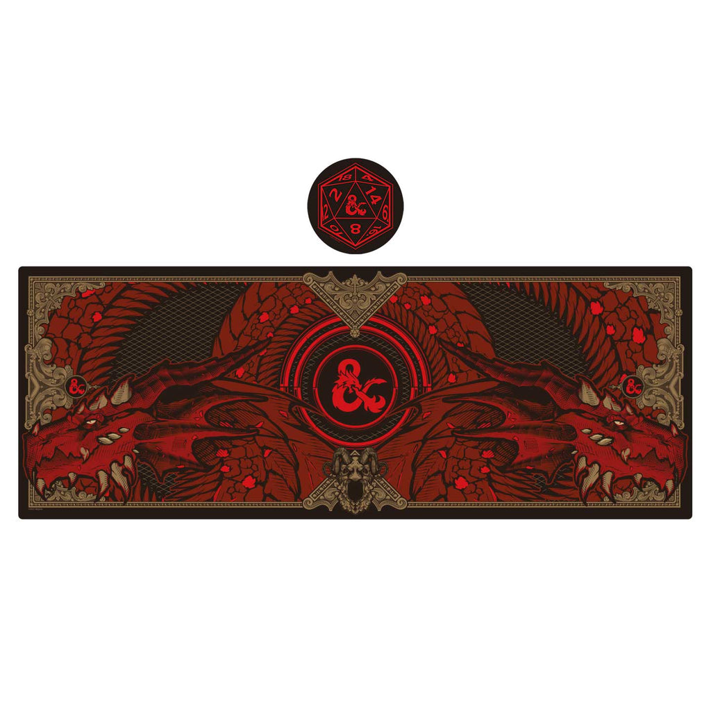 Desk pad XL & set de sous-verres Dungeons & Dragons