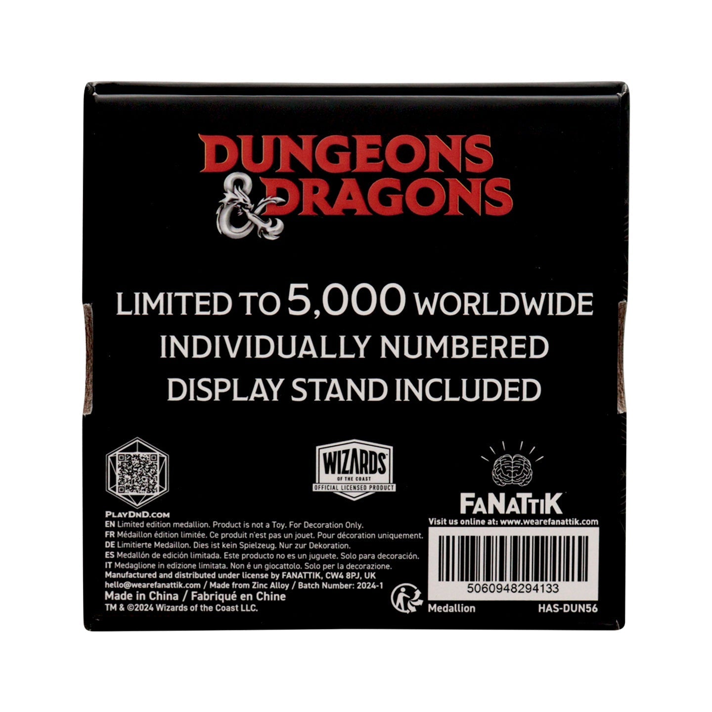 Médaillon collector Dungeons & Dragons - D20