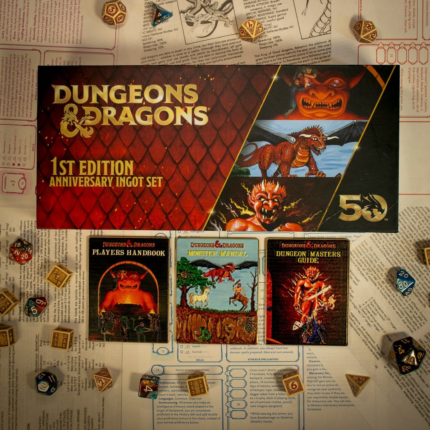 Set de lingots collector Dungeons & Dragons - 50th Anniversary 1st Edition Book CoverSSet de lingots collector Dungeons & Dragons - 50th Anniversary 1st Edition Book CovereSet de lingots collector Dungeons & Dragons - 50th Anniversary 1st Edition Book CovertSet de lingots collector Dungeons & Dragons - 50th Anniversary 1st Edition Book Cover Set de lingots collector Dungeons & Dragons - 50th Anniversary 1st Edition Book CoverdSet de lingots collector Dungeons & Dragons - 50th Anniversary 1st Edition Book Co