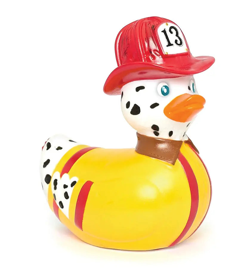 Canard Dalmatien Pompier Rubba Ducks CoinCaillerie