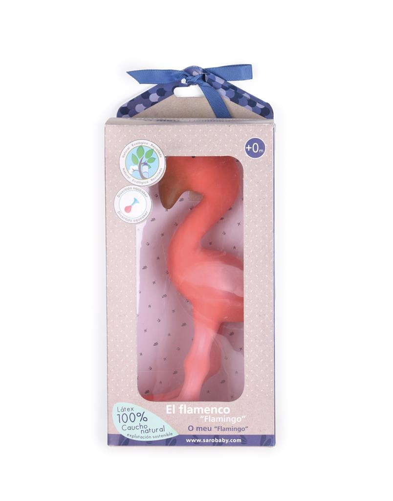 hochet flamant rose tikiri 