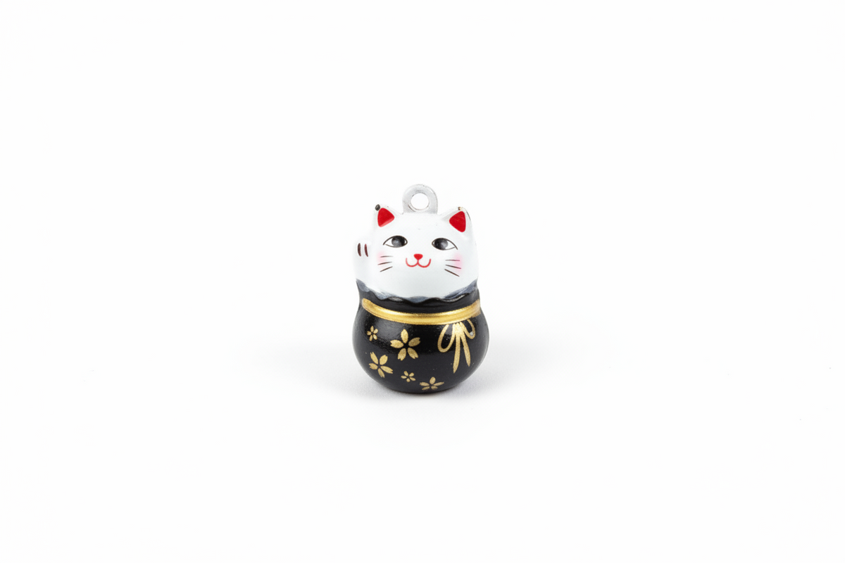 Breloque Clochette Chat Chanceux