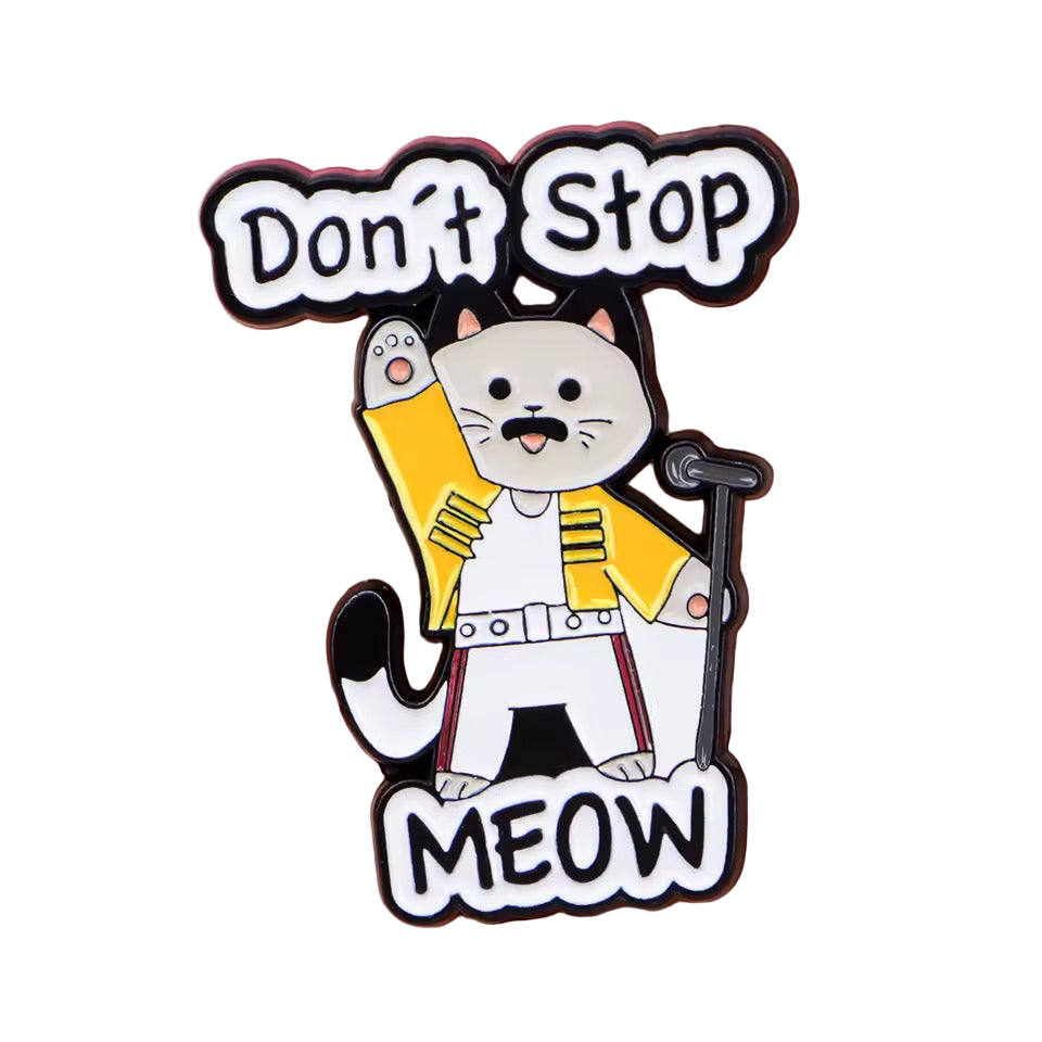 Photo produit - Pin's Chat “Don’t Stop Meow”