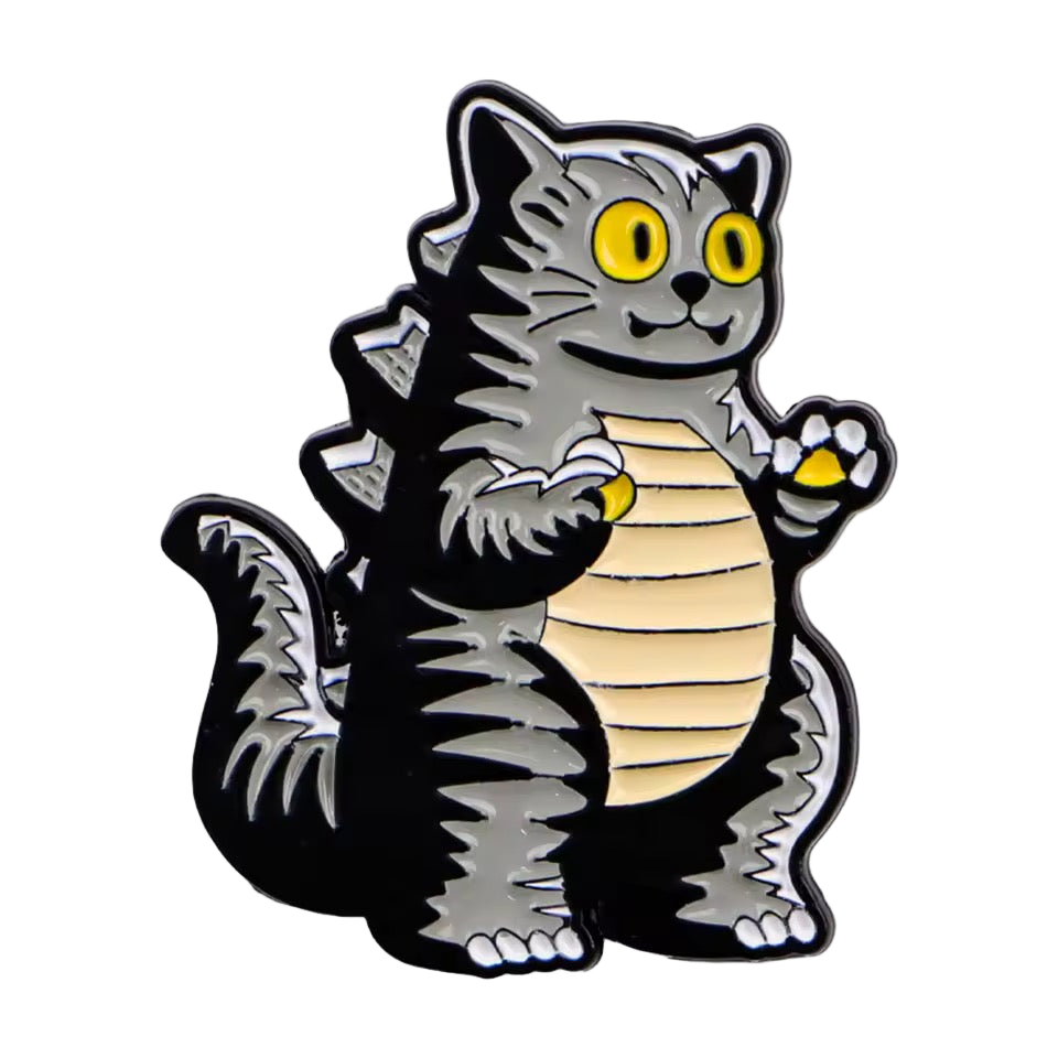 Photo produit - Pin's Chat "Catzilla"