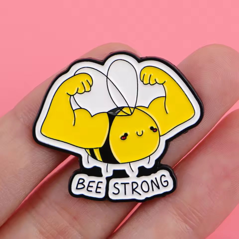 Photo produit - Pin's Abeille "Bee Strong”