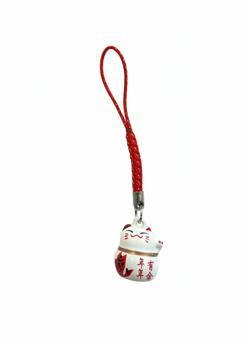 Porte clés Clochette Chat Chanceux
