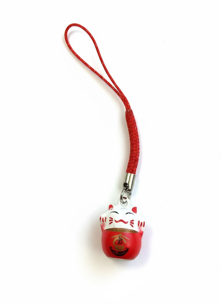 Porte clés Clochette Chat Chanceux
