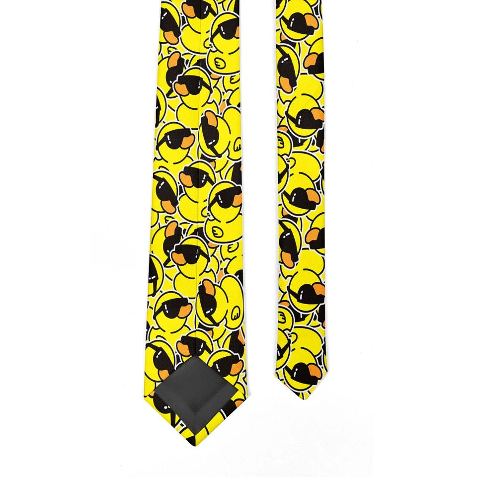 Cravate Canards jaunes avec lunettes de soleil – vue produit 3