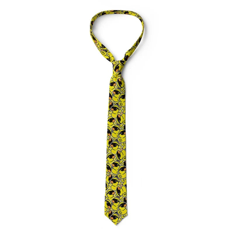 Cravate Canards jaunes avec lunettes de soleil – vue produit 4