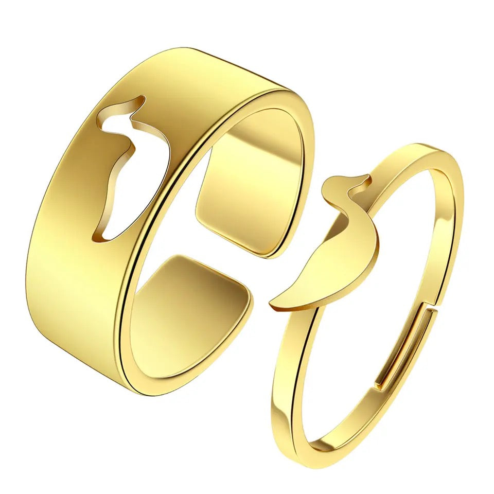 bagues couple canard cdb 90804300