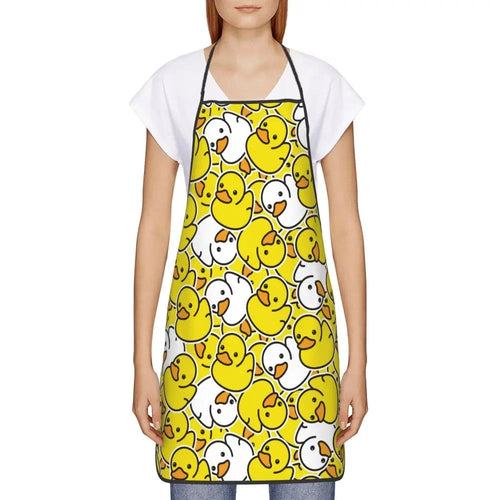 Tablier Canards Jaunes et Blancs