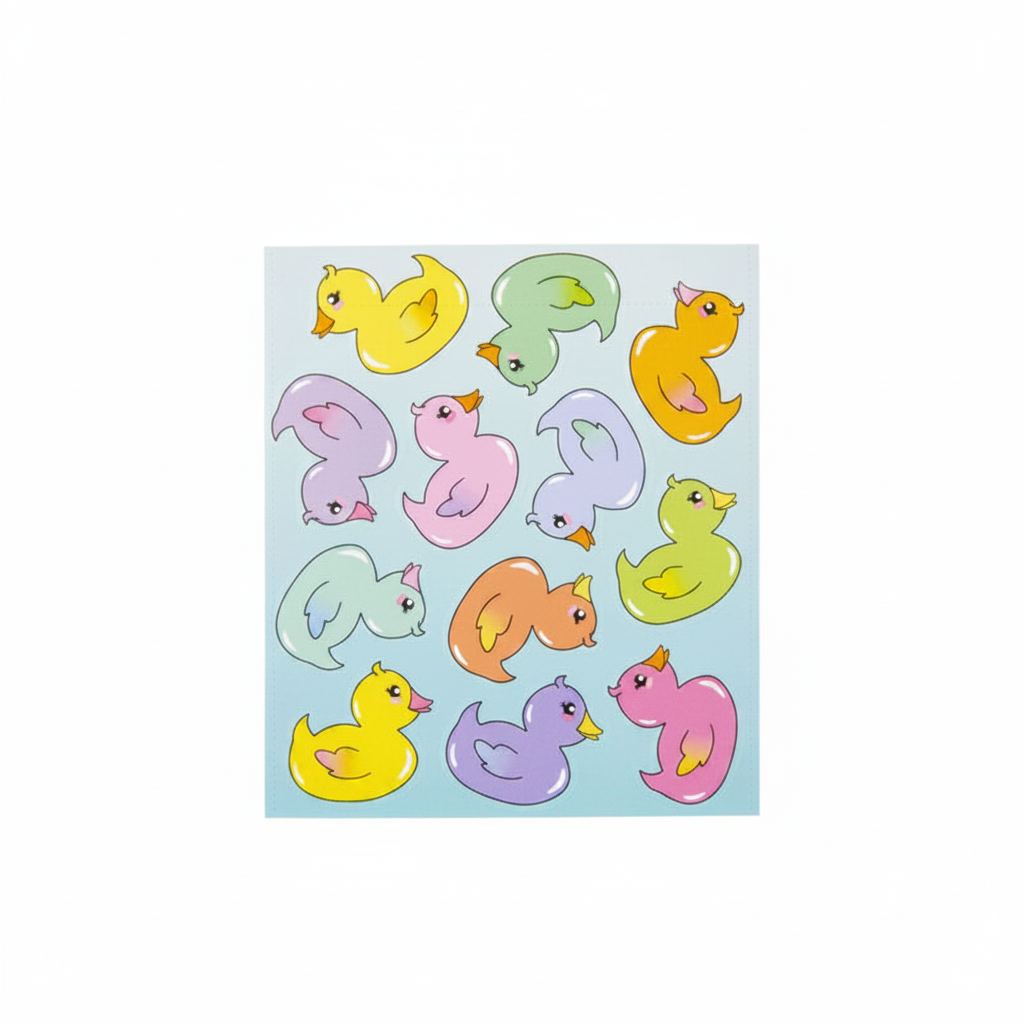 Sticker zum Suchbegriff: "Farbige Enten"