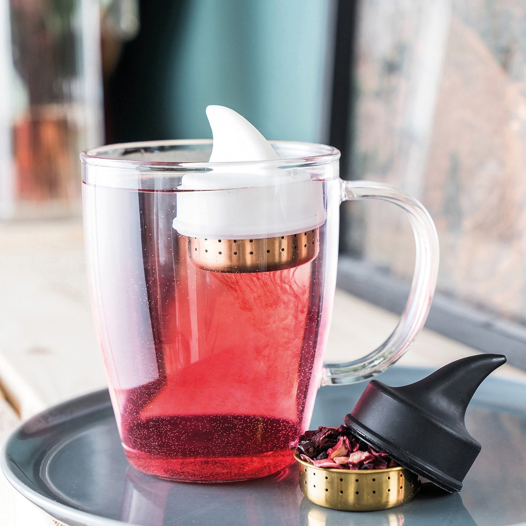 infuseur a the requin blanc 